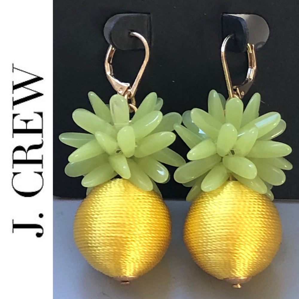 🆕🍍 Pineapple Thread Drop Earrings J CREW